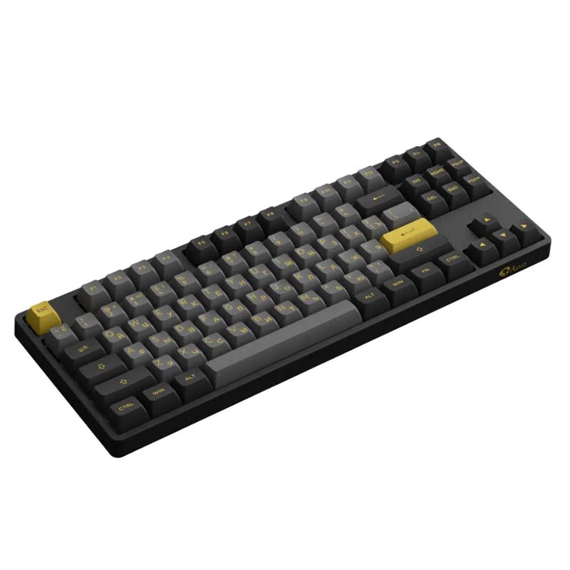 Клавиатура Akko 5087B Plus RGB (Cream -Yellow Switch) Black-Gold 508788