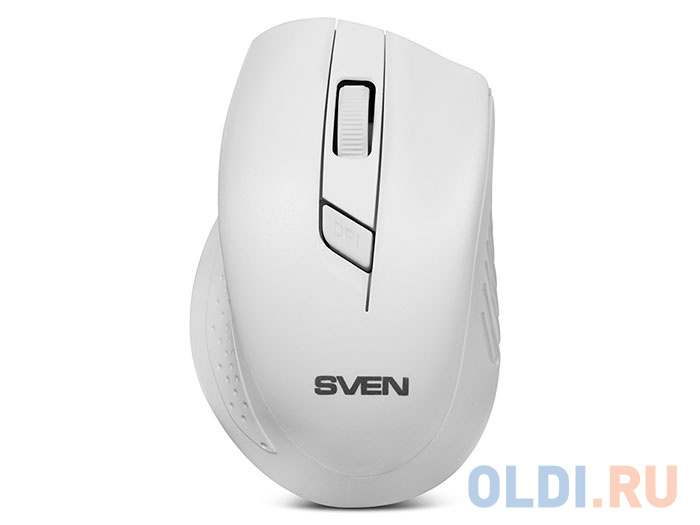 Беспроводная мышь SVEN RX-325 Wireless белая, 4 клавиши, эргономичная форма, блистер