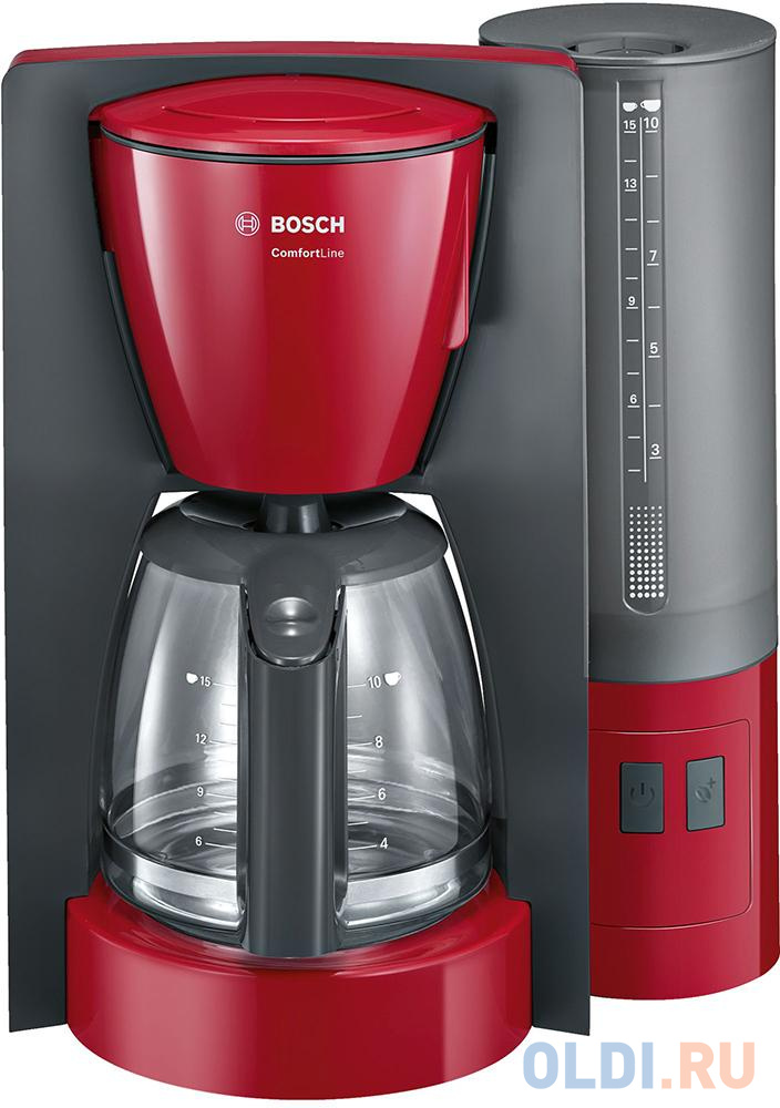 Кофеварка Bosch TKA6A044 1200 Вт красный