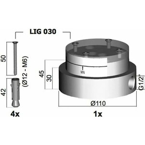 Механизм Paffoni Light нейтральный (LIG030)