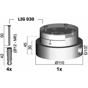 Механизм Paffoni Light нейтральный (LIG030) в Москвe