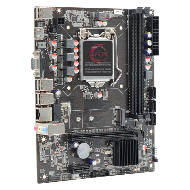 Материнская плата AFOX IH61-MA5-V6, Socket1155, Intel H61, 2xDDR3, PCI-Ex16, 3SATA3, 5.1-ch, 2 USB 3.0, VGA, HDMI, mATX, Retail