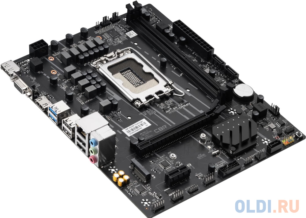 CBR H610M Challenger {Socket 1700, 2*DDR4, mATX, VGA+HDMI+DP, 1*PCIEx16/1*PCIEx1/1*M.2, 3*SATA3, 4*USB2+2*USB3, Glan}