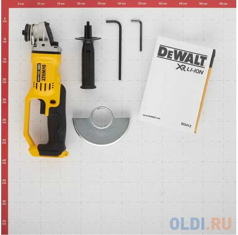 Углошлифовальная машина DeWalt DCG412NT-XJ 405Вт 7000об/мин рез.шпин.:M14 d=125мм жестк.кейс