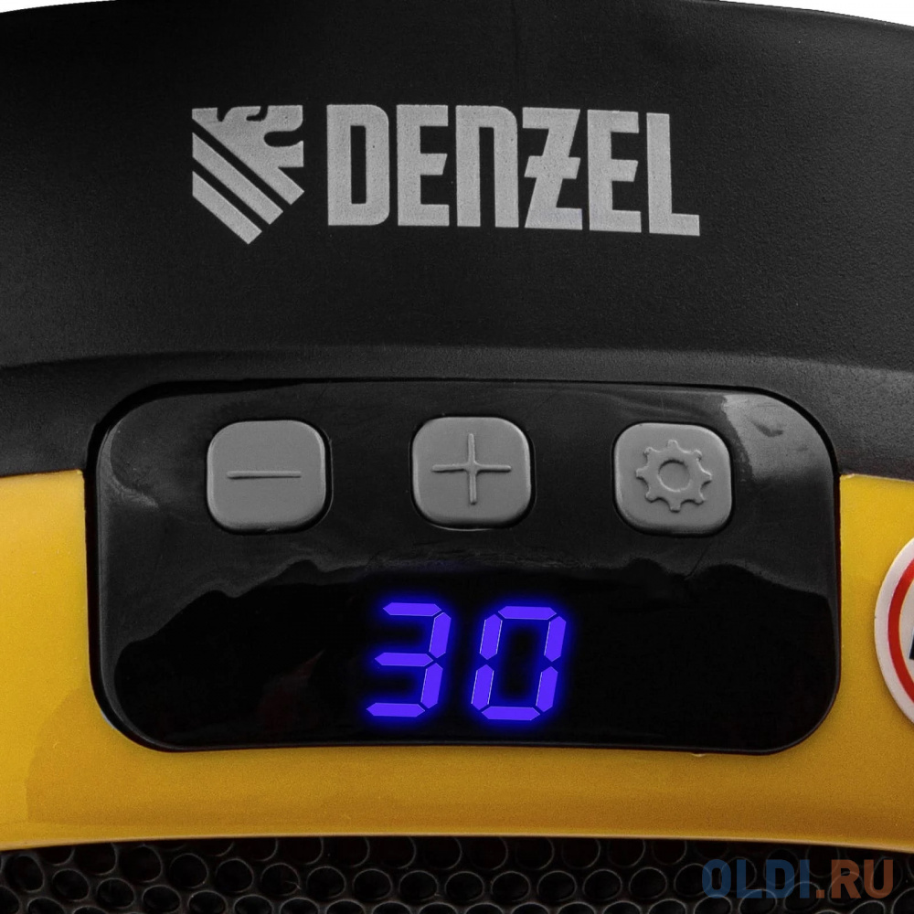 Тепловентилятор Denzel DTFC-700 700 Вт чёрный желтый
