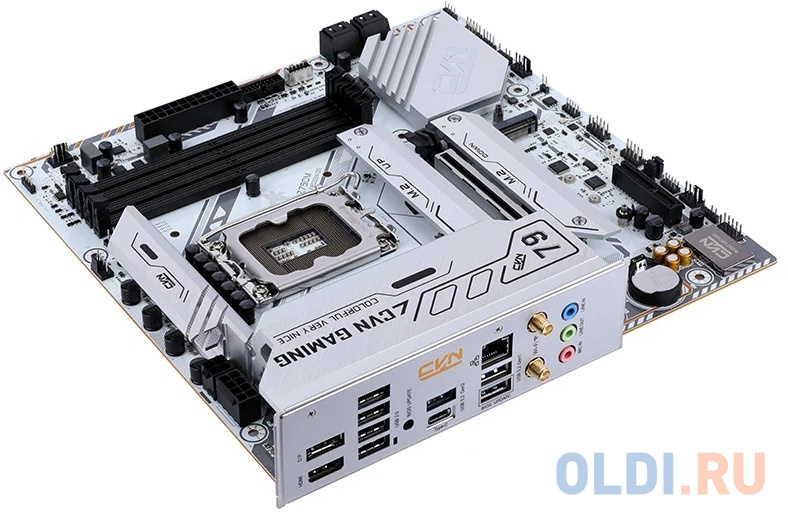 Материнская плата Colorful CVN Z790M FROZEN D5 V20 Z790 LGA1700 4xDDR5 1xPCIEx16 1xPCIEx4 3xM.2 2xTypeC 1xUSB3.2Gen2 3xUSB3.2Gen1 5xUSB2.0 6xSATA3.0 2 в Москвe