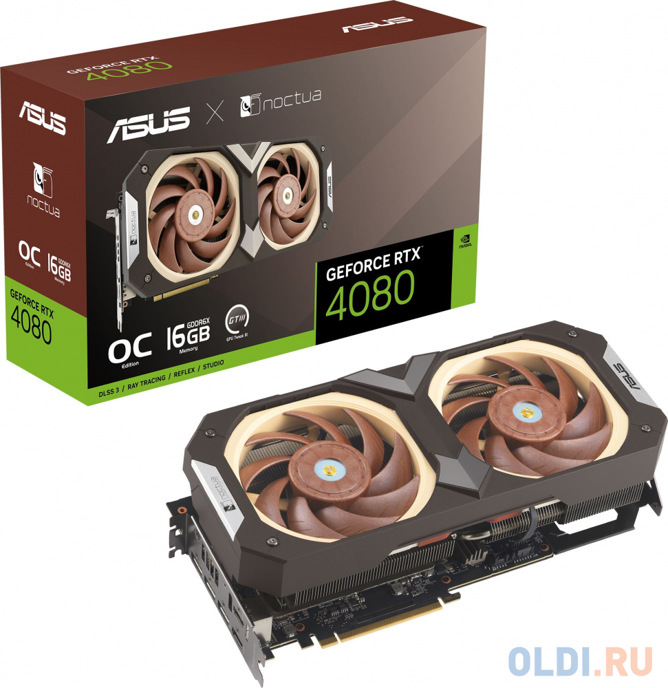 Видеокарта ASUS nVidia GeForce RTX 4080 Noctua OC 16384Mb