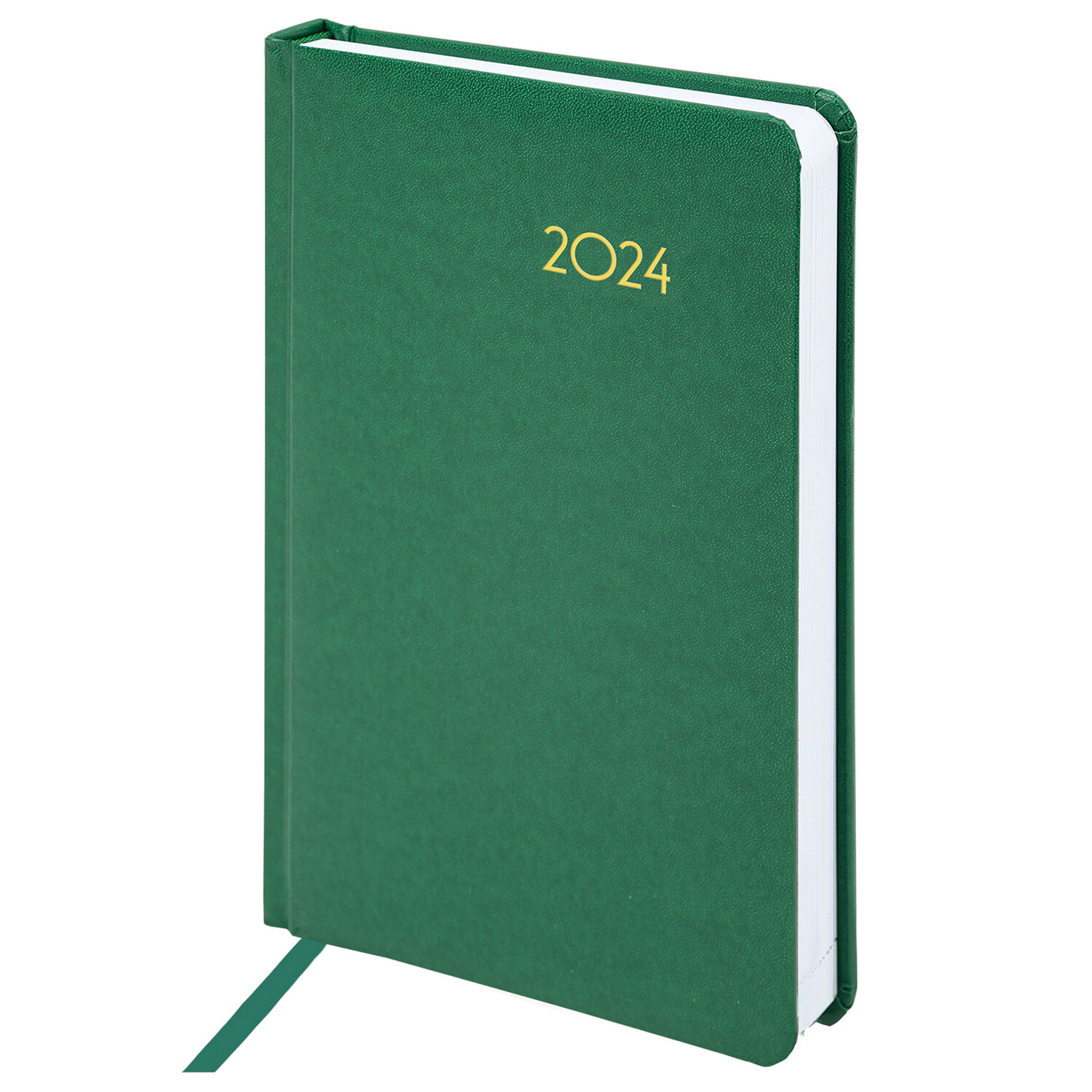 Ежедневник датированный A5 BRAUBERG Select, в линейку, 168 листов зеленый (114878)