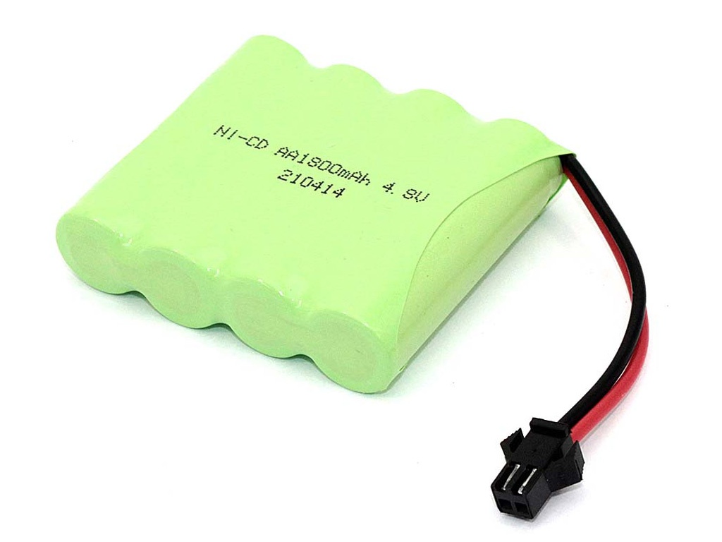 Аккумулятор Vbparts Ni-Cd 4.8V 1800mAh AA разъем SM 082362