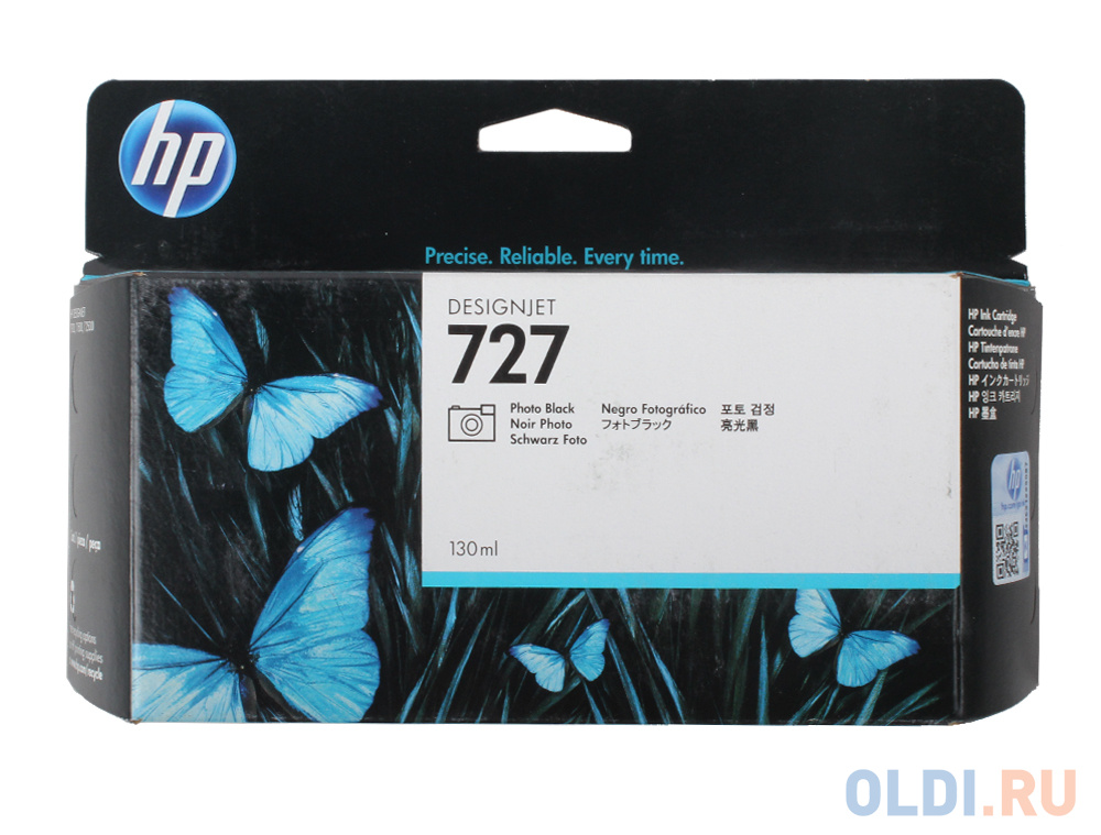 Картридж HP B3P23A №727 для HP Designjet T920/T1500 ePrinter series фото черный 130мл