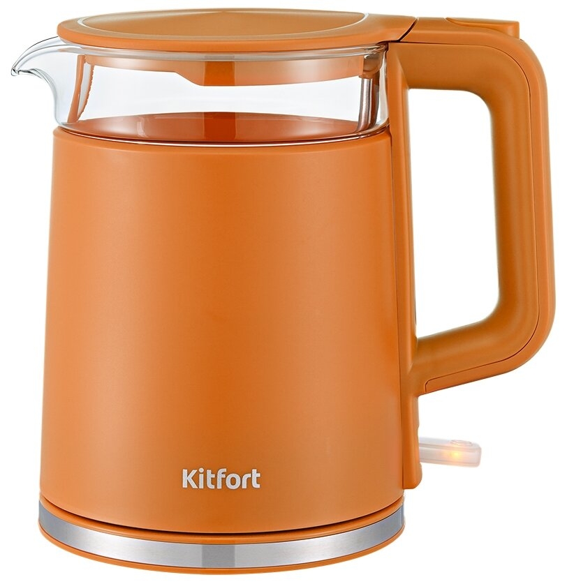 Чайник электрический Kitfort КТ-6124-4 оранжевый