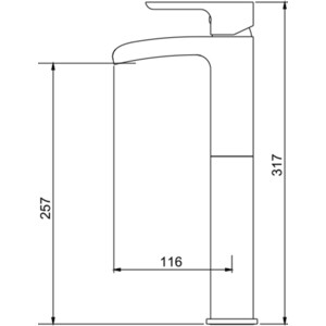 Смеситель для раковины Gappo G1048-31 хром белый (6959477697548)