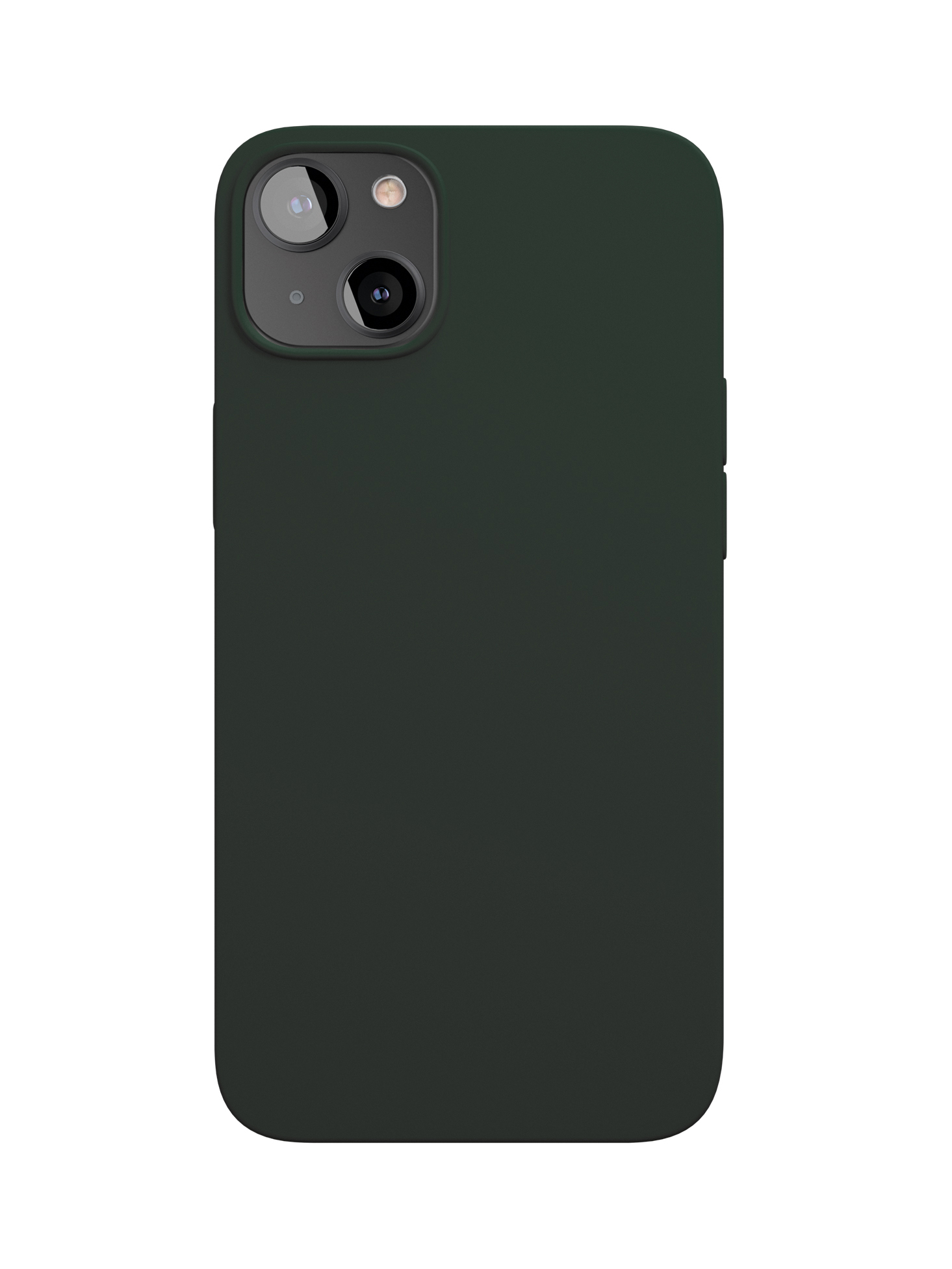 Чехол защитный VLP Silicone case для iPhone 13 mini, темно-зеленый