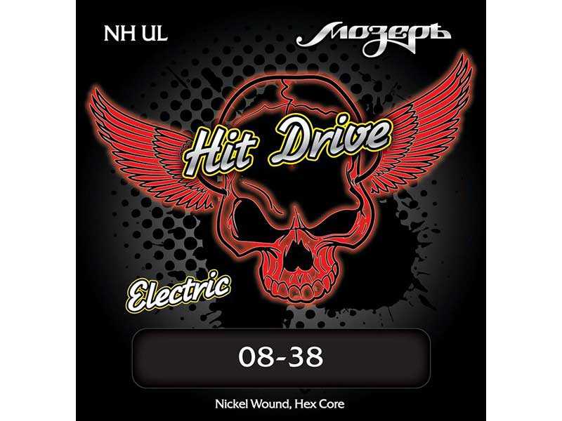 Струны Мозеръ NH-UL Hit Drive Ultra Light 8-38 для электрогитары