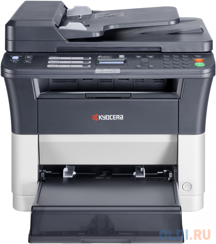 Многофункциональное устройство KYOCERA Лазерный копир-принтер-сканер Kyocera FS-1025MFP(А4,25 ppm,1200dpi,64Mb,USB,Network,цв.сканер, дуплекс,автопод.