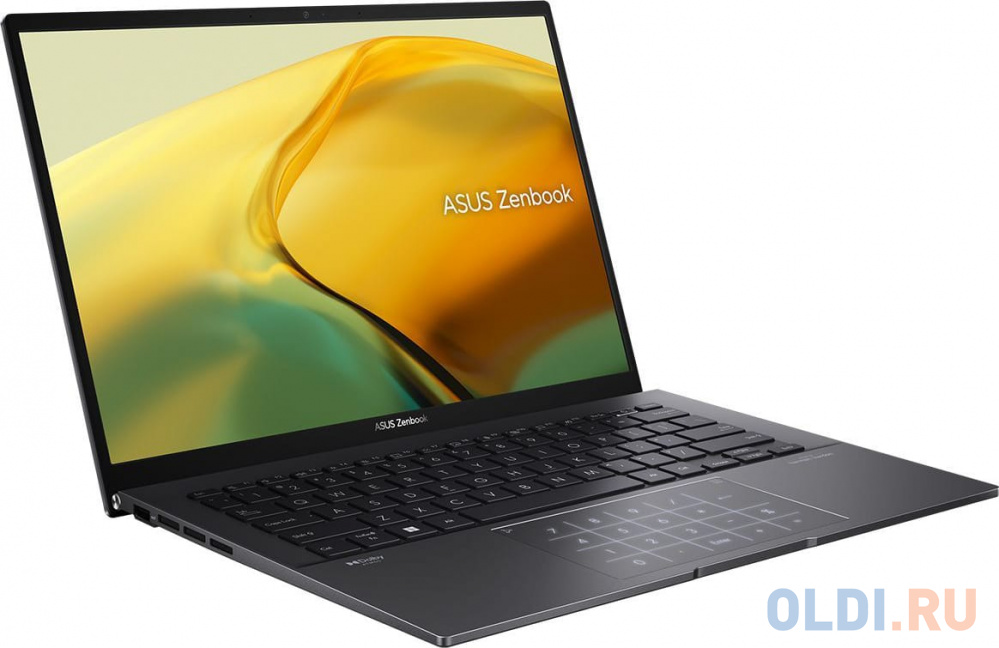 ASUS Zenbook 14 UM3402YA Ryzen 5 7430U 16Gb SSD 512Gb AMD Radeon Graphics 14 WQXGA IPS Cam 75Вт*ч No OS Черный UM3402YA-KP845 90NB0W95-M01KB0