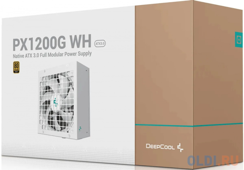 Блок питания DeepCool PX1200G WH V2 Gen.5,  1200Вт,  135мм,  белый, retail [r-pxc00g-fc0w-eu-v2]