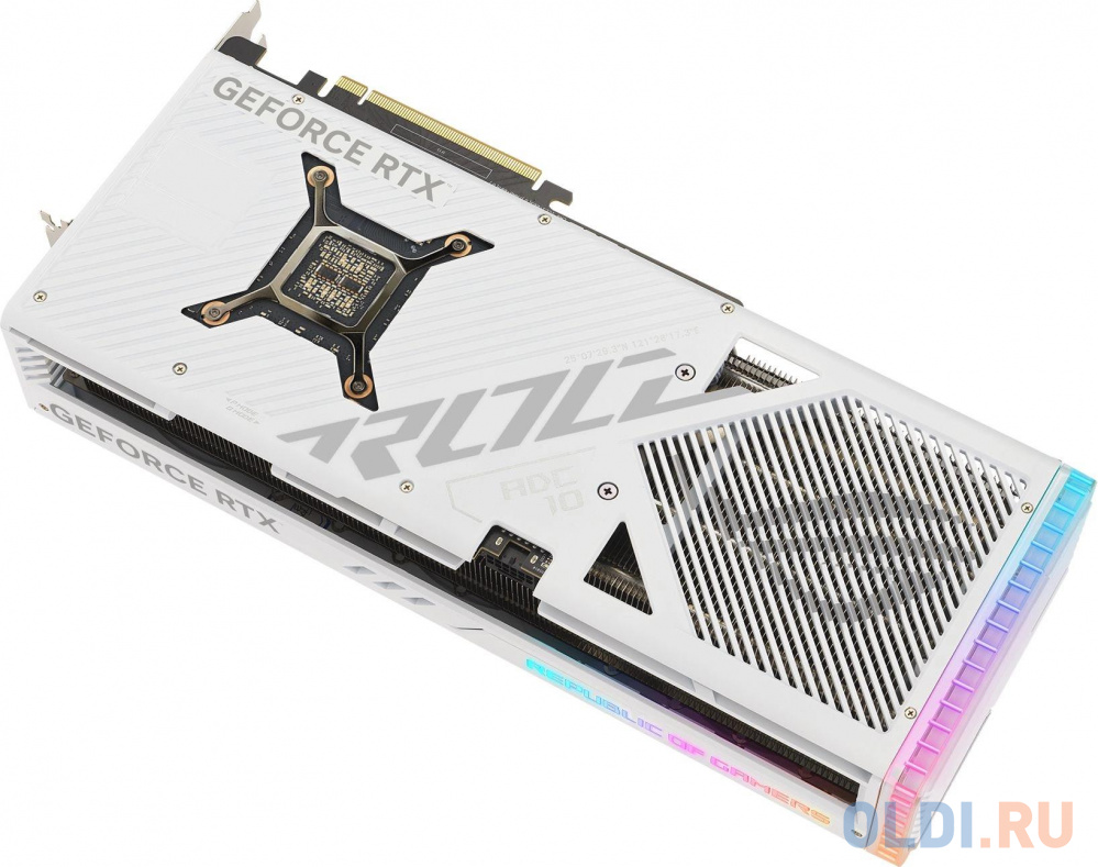 Видеокарта Asus PCI-E 4.0 ROG-STRIX-RTX4080S-O16G-WHITE NVIDIA GeForce RTX 4080 Super 16Gb 256bit GDDR6X 2640/23000 HDMIx2 DPx3 HDCP Ret