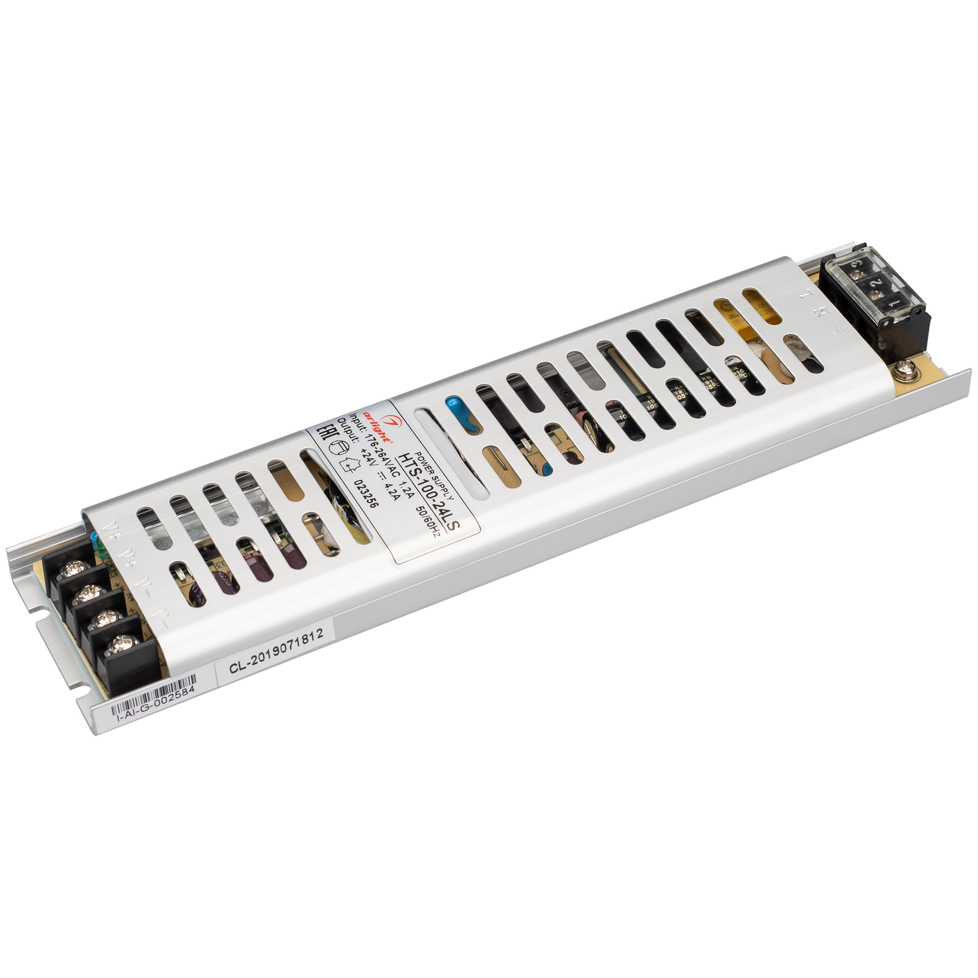 Блок питания Arlight HTS-100-24-LS 100 Вт для светодиодной ленты, IP20, серый (023256)
