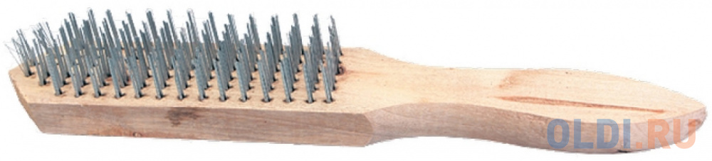 Кордщетка ручная SPARTA 748265  6-рядная металлическая с деревянной ручкой