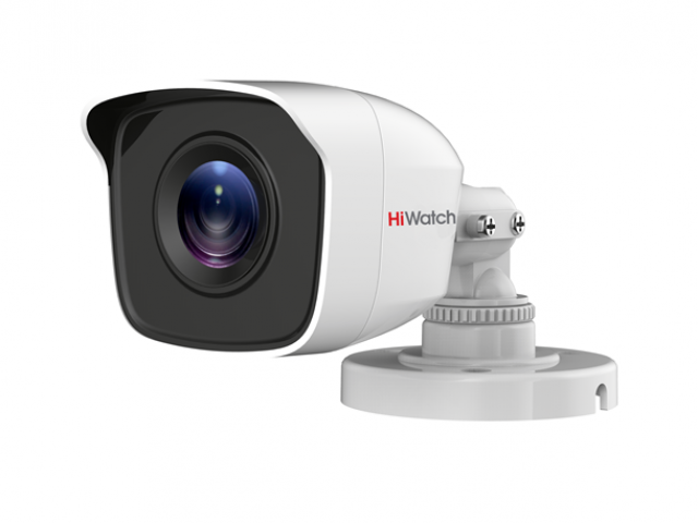 Камера HD-TVI HiWatch DS-T110 2.8 мм уличная, корпусная, 1Мпикс, CMOS, до 25 кадров/с, до 1280x720, ИК подсветка 20 м, -40 - +60
