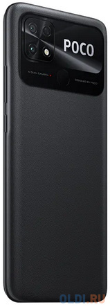 Смартфон Xiaomi POCO C40 Power Black, 6.71&quot; 20:9 1650x720, 4x2.0ГГц+4x1.5ГГц, 8Core, 4GB, 64GB, 13Mpix+2Mpix/5Mpix, 2 Sim, 2G, 3G, LTE, BT v5