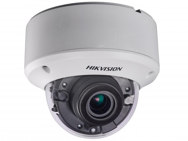 Камера HD-TVI HikVision DS-2CE56D8T-VPIT3ZE уличная, купольная, 2Мпикс, CMOS, до 25 кадров/с, до 1920x1080, ИК подсветка 40 м, -40 - +60, белый (DS-2CE56D8T-VPIT3ZE-2.8-12мм)