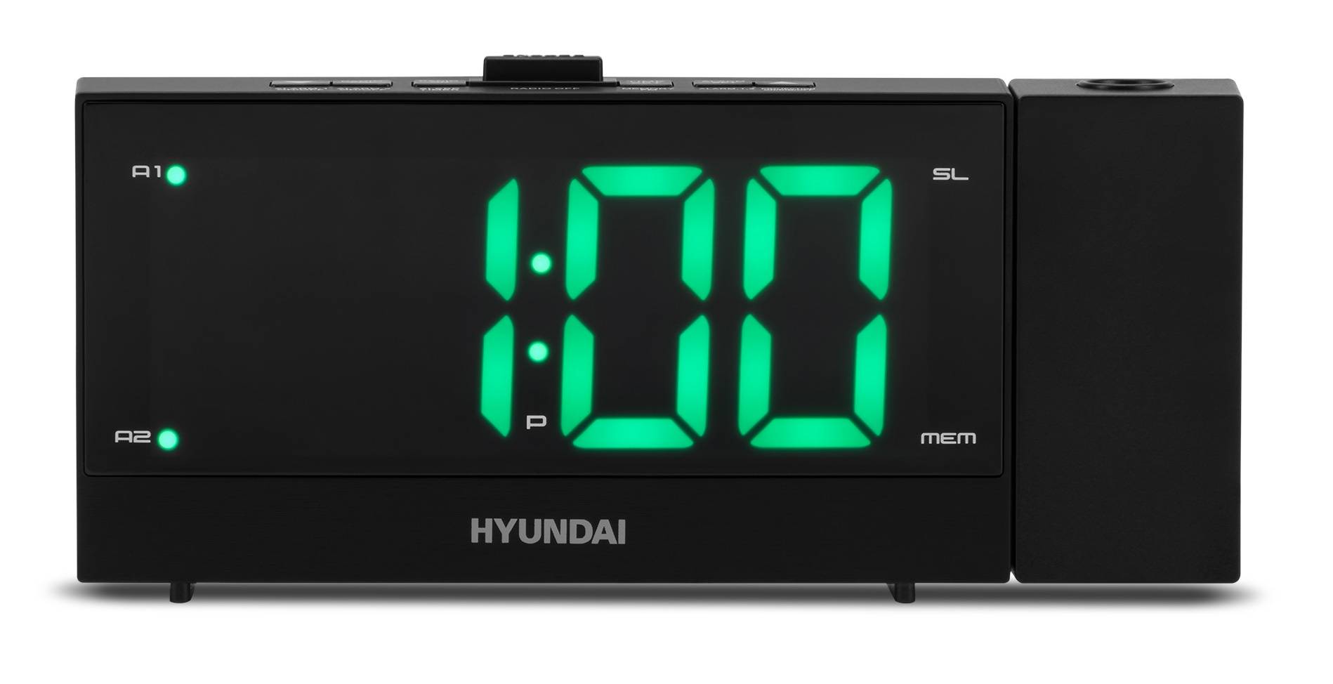 Радиобудильник Hyundai H-RCL243 черный