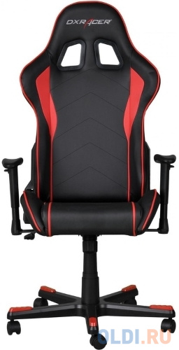 Игровое кресло DXRacer Formula чёрно-красное (OH/FE08/NR, экокожа, регулируемый угол наклона)