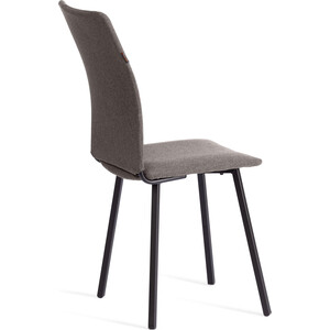 Стул TetChair La Rousse, разборный, ткань рогожка, серый/черный, 3M 16/2 (21649)