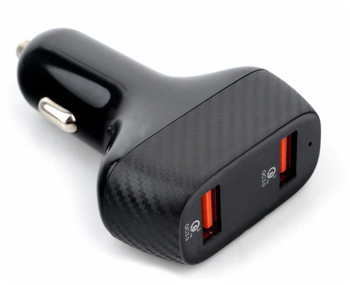 Автомобильное зарядное устройство Cablexpert MP3A-UC-CAR19, 2хUSB Type-A 36Вт, QC