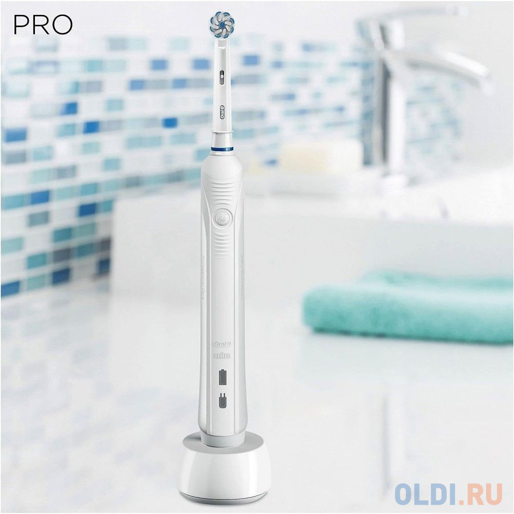 Зубная щетка электрическая Oral-B Pro 500 Sensitive белый