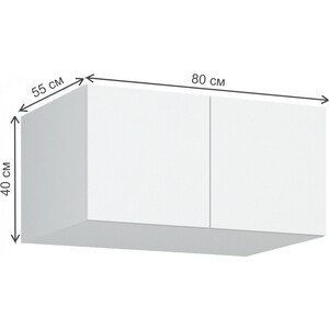 Шкаф Woodville Широн 800 белый / белый (586589) в Москвe