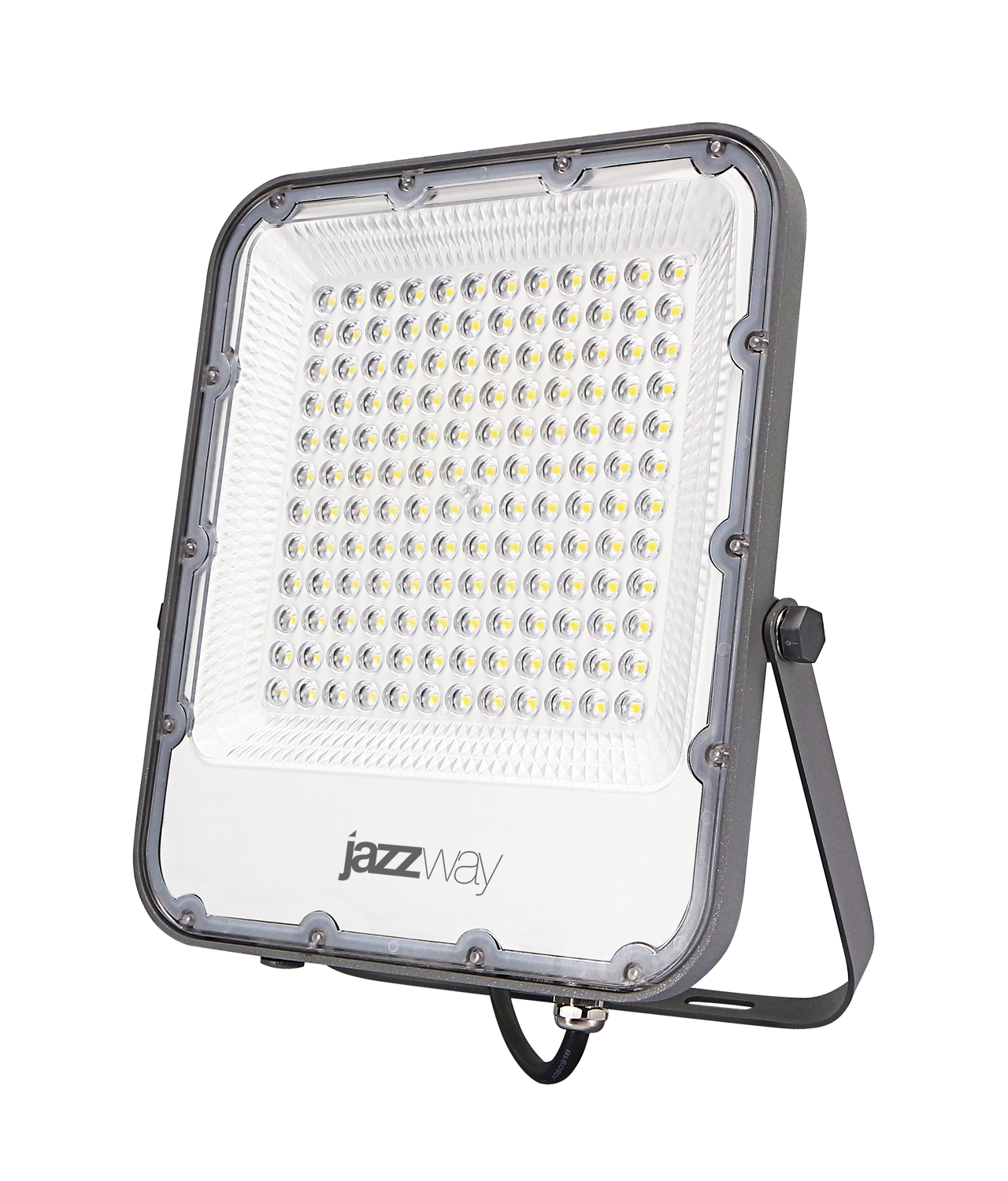 Прожектор светодиодный Jazzway, 100Вт, 11000лм, 6500K, Ra:80, IP65, серый (5036437)