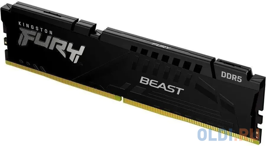 Модуль памяти Kingston 16GB DDR5 5200 DIMM FURY Beast Black EXPO Non-ECC, 1RX8 36-40-40 1.25V 288-pin 16Gbit