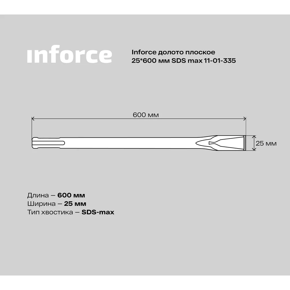 Плоское долото Inforce