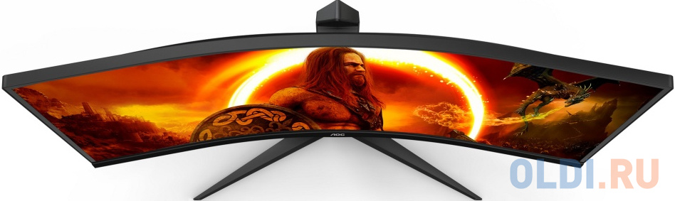 МОНИТОР 34" AOC CU34G2XP Black-Red (VA, изогнутый, 3440x1440, 180Hz, 1 ms, 178°/178°, 300 cd/m, 80M:1, +2xHDMI 2.0, DP)