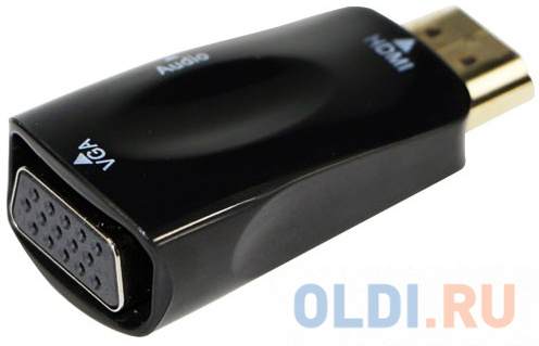 Переходник HDMI Gembird A-HDMI-VGA-02 черный