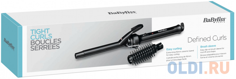 Щипцы Babyliss C271E 25Вт макс.темп.:185С покрытие:керамическое черный