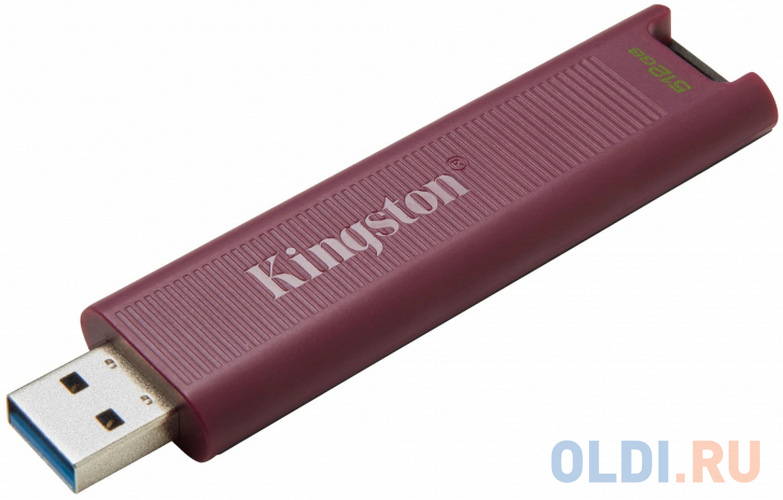 Флэш-драйв Kingston DataTraveler MaxA, 512 ГБ USB3.2 Gen 2 Type-A, бордовый