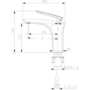 Смеситель для раковины Lemark Bellario (LM6806C)