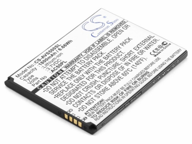 Аккумулятор CameronSino CS-AVS500SL для Archos 50 Platinum (AC50PL), Li-Ion, 1800mAh, 3.7V (P104.00810)