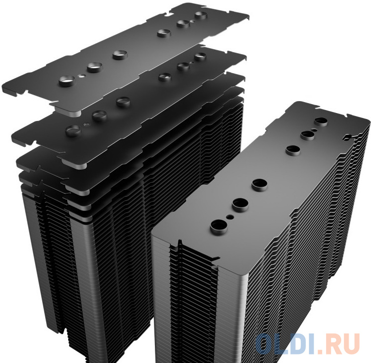 PCCooler G6 BK S115X/1200/1700/20XX /AM4/AM5 (8 шт/кор, TDP 250W, 2x130mm PWM FAN, 6 тепловых трубок 6мм, 400-1600RPM, 10-29dBa)