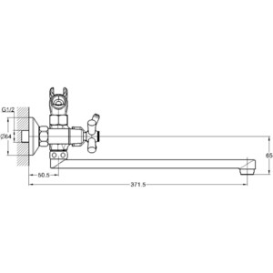 Смеситель для ванны G.lauf QFR (QFR7-C722)