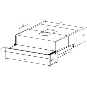 Встраиваемая вытяжка Weissgauff TEL 06 1M IX