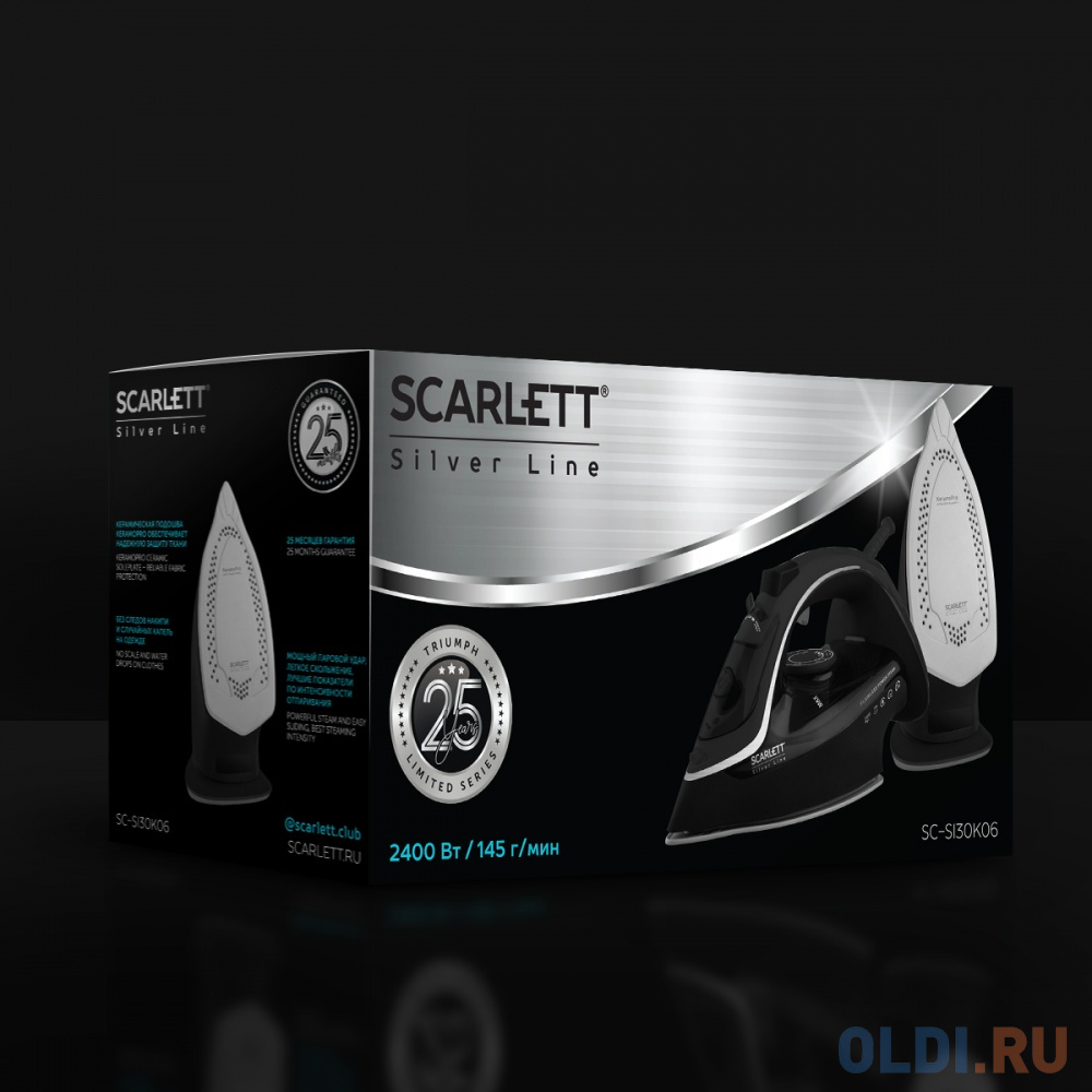 Утюг Scarlett SC-SI30K06 2400Вт чёрный