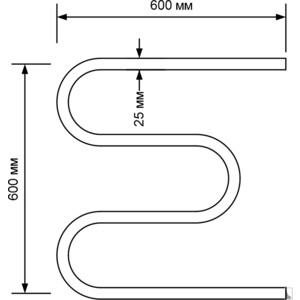 Полотенцесушитель электрический ZOX М 60х60 (4630077963135) в Москвe