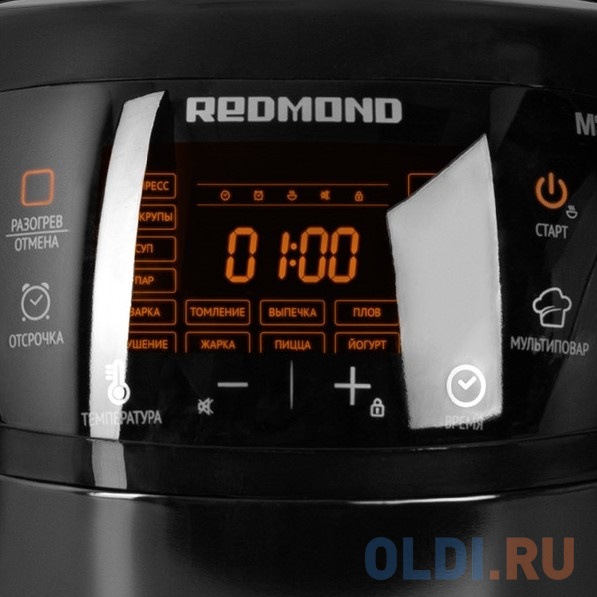 Мультиварка Redmond RMC-M96 860 Вт 5 л черный серебристый