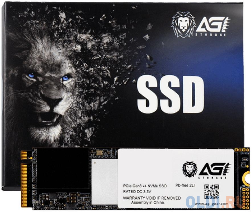 M.2 2280 256GB AGI AI218 Client SSD PCIe Gen 3x4 3D TLC (AGI256GIMAI218) (611719)