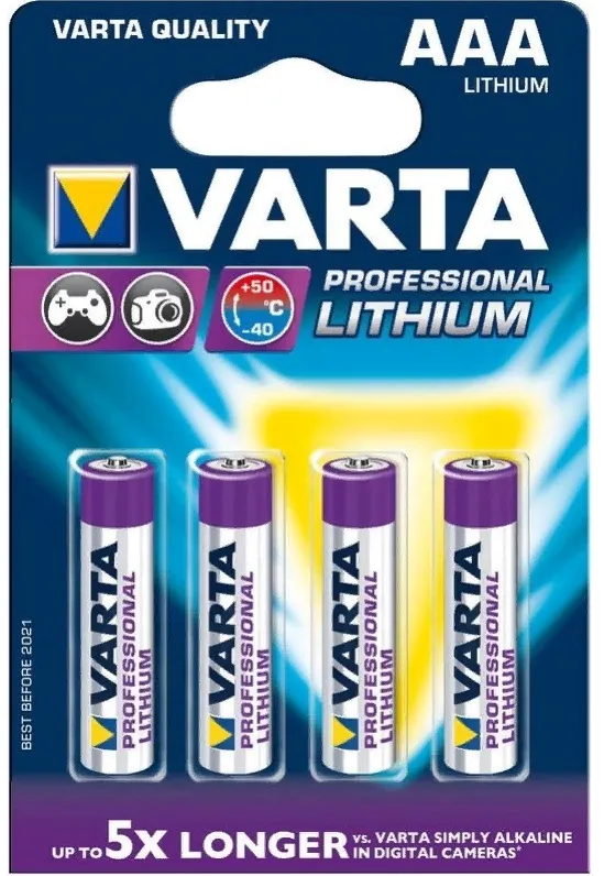 Батарея Varta Ultra, AAA (LR03), 1.5V, 4 шт. (06103301404)